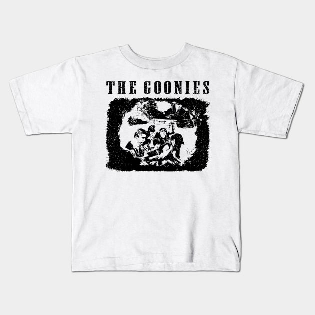 the goonies // movie retro Kids T-Shirt by akunetees